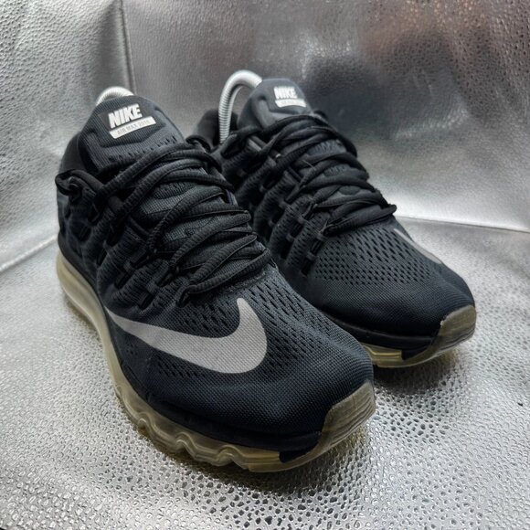 Size‎ 7 Nike Air Max 2016 Black Womens Lace-Up Comfort Running Shoes 806772-001 - Picture 3 of 11